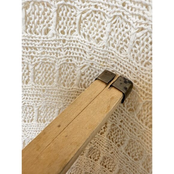 Free People cream Thien’s Hacci dolman sleeve winter casual sweater Medium - Picture 15 of 15